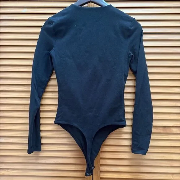 Abercrombie & Fitch Black long sleeve bodysuit size XS - Picture 3 of 4